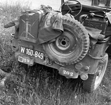 The Jeep Willys MB 1941 USA veicoli militari con soldati foto 8,5x11
