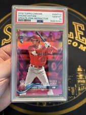 Shohei Ohtani 2018 Topps Chrome HMT32 RC Update Pink Refractor PSA 10 💎 