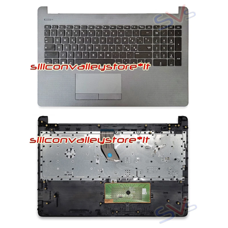 Poggiapolsi Per Laptop HP 15-DY / 15-dy1xxx - Argento Con Tastiera ENG E Touchpad
