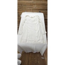Missy Robertson Southern Fashion House White Embroidered Tunic Dress Long Sleeve