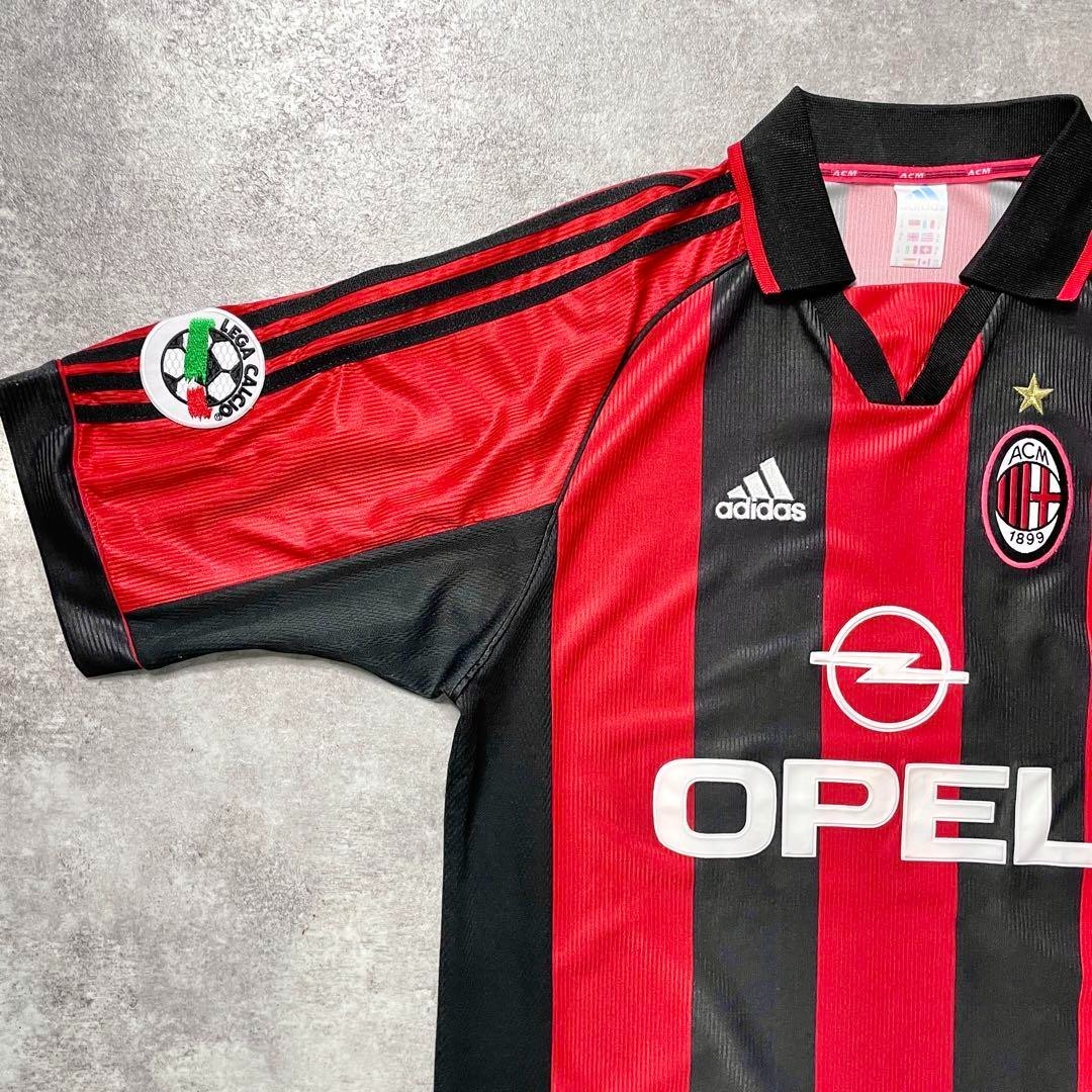 Paolo Maldini AC Milan 98/99 Home #3 Adidas OPEL Jersey M Free