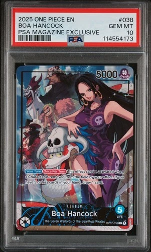 Boa Hancock (2025 PSA Magazine Promo) OP07-038 One Piece Promo PSA 10