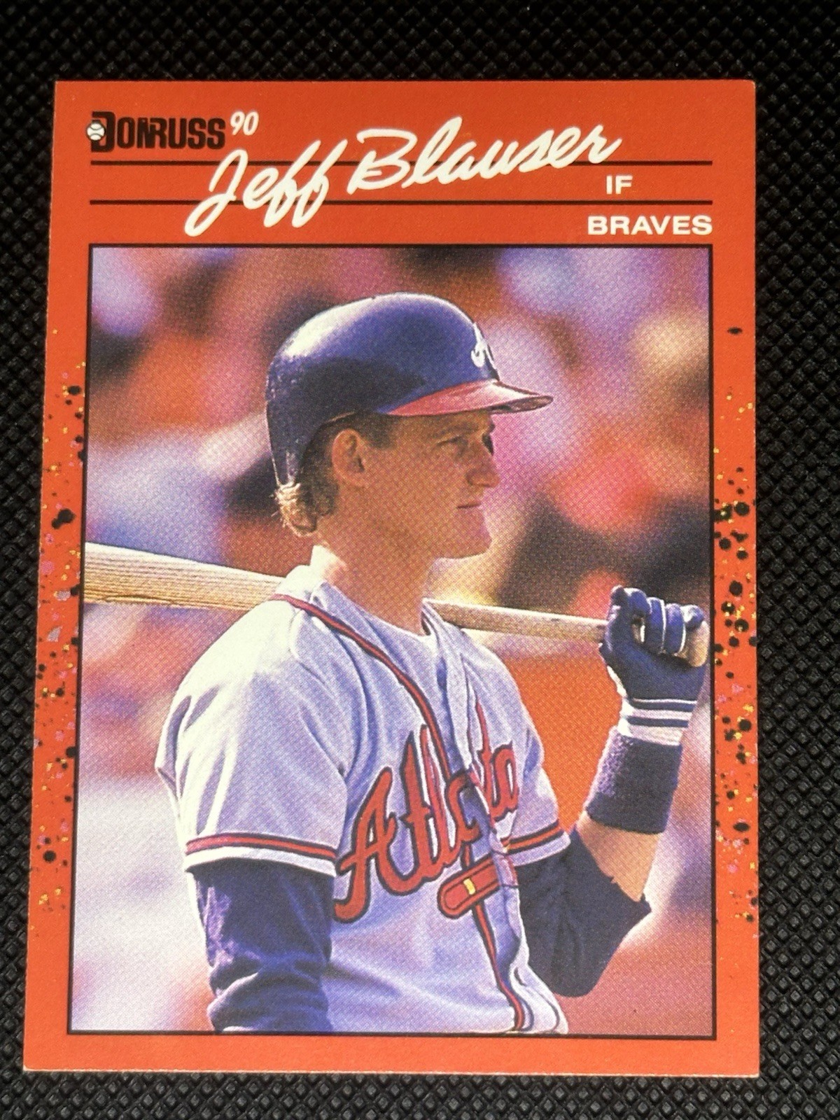 JEFF BLAUSER ATLANTA BRAVES 1990 DONRUSS BASEBALL CARD #271