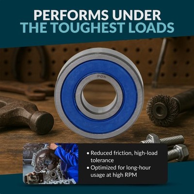 Local USA Design - 10 Pack Chrome Steel Sealed Bearings for Extreme Durability