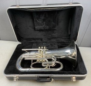 YAMAHA YEP202MS SILVER MARCHING EUPHONIUM IN GOOD PLAYING CONDITION 58546