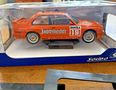 SOLIDO 1:18 BMW M3 E30 DTM 1992 JAGERMEISTER #19 HAHNE Racing Car