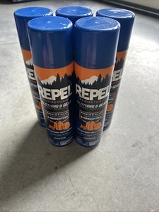 (5) New Repel Permethrin Clothing & Gear Insect Repellent Spray, 6.5oz