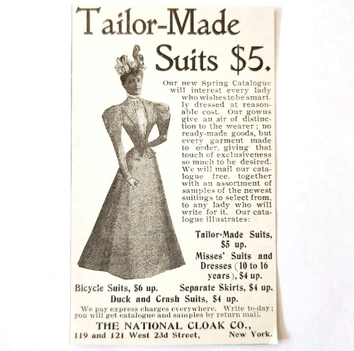National Cloak Co Suits Skirts 1897 Advertisement Victorian Fashion ADBN1A10