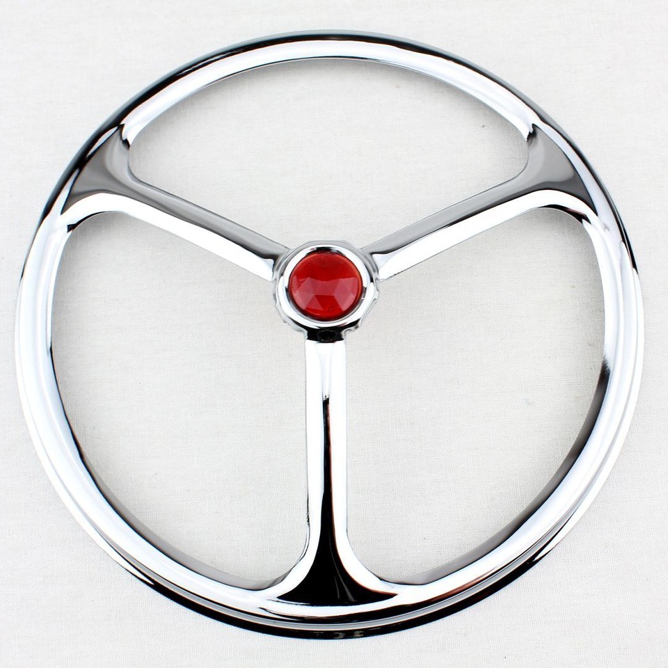 7 Inch Headlight Bulb Covers - Chrome Trim & Cat Eye Style - Pair - I-5 Classic Chevy 7-887659