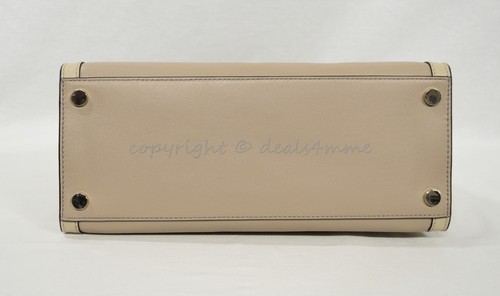 Michael Kors Whitney Large Leather Colorblock Satchel/Shoulder Bag. Truffle Oat - Picture 8 of 12