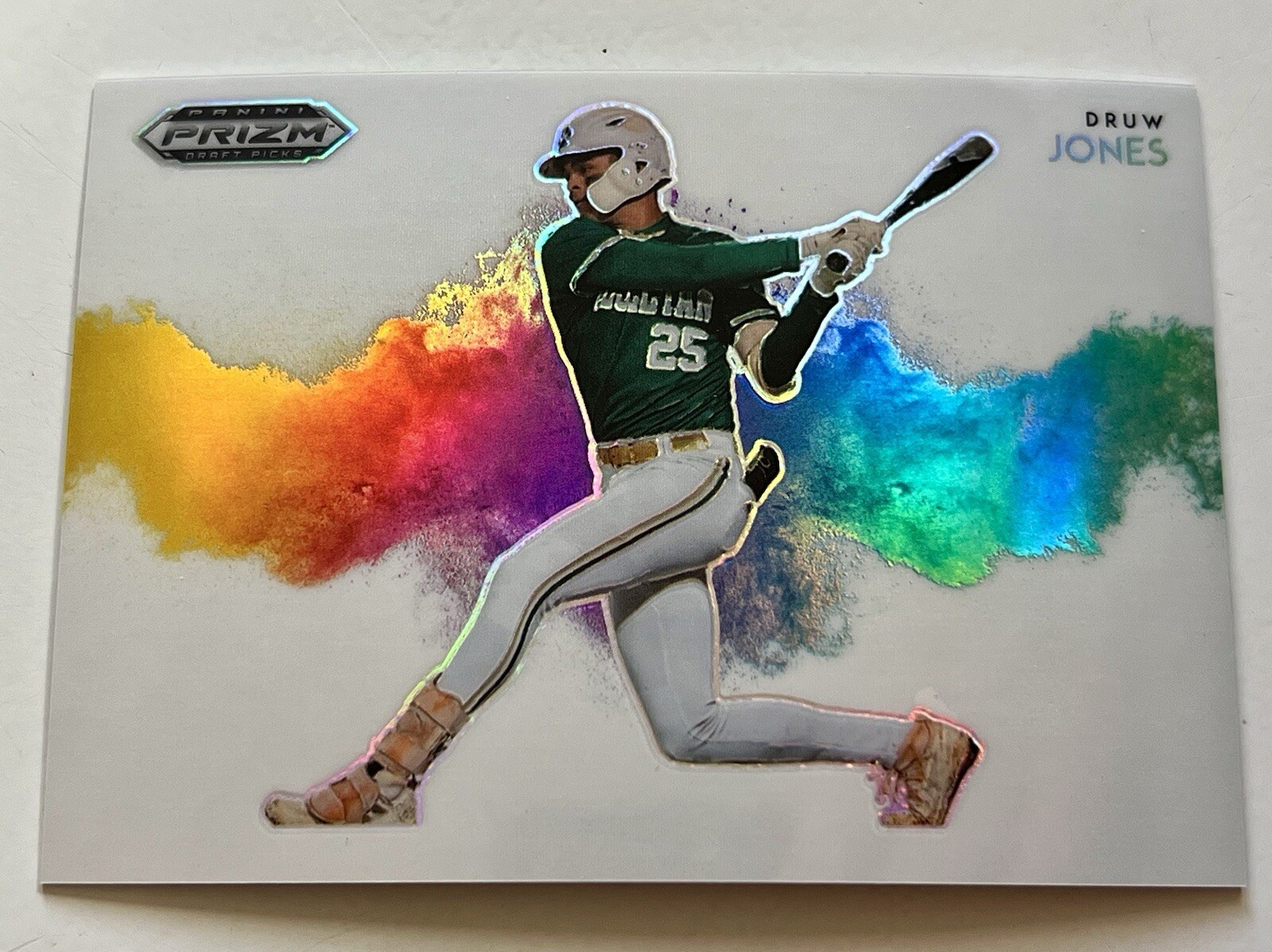 DRUW JONES COLORBLAST 2022 Panini Prizm Draft Picks Rookie Prospect Card SSP CB4