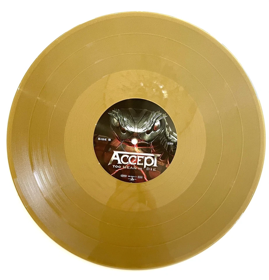 ACCEPT - Too Mean To Die - Limited Edition 1/300 Gold Vinyl 2xLP New MINT - Imagem 4 de 4