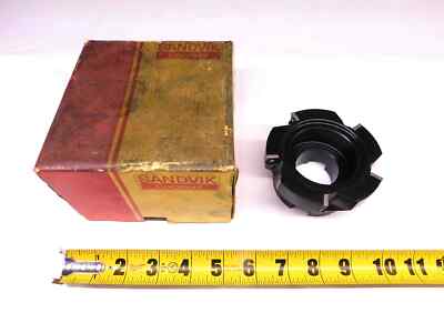 SANDVIK 4'' O.D. 90 DEG FACE MILL RA290.90-102R38-12L 1 1/2 PILOT 5 POCKETS 4.0