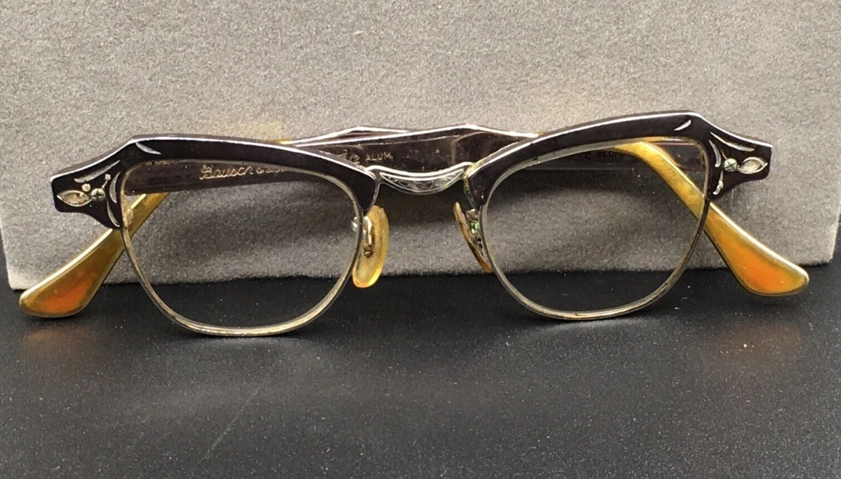 Bausch + Lomb Cat Eye Metal Frame Vintage Eyeglasses for 