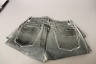 DOLCE & GABBANA Jeans Cotton Grey Washed High Waist Denim Pants
