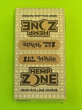 Free Gifts🎁Hemp Zone White Organic Hemp 1.25🍁1 1/4 Size Rolling Paper💨Full📦♨