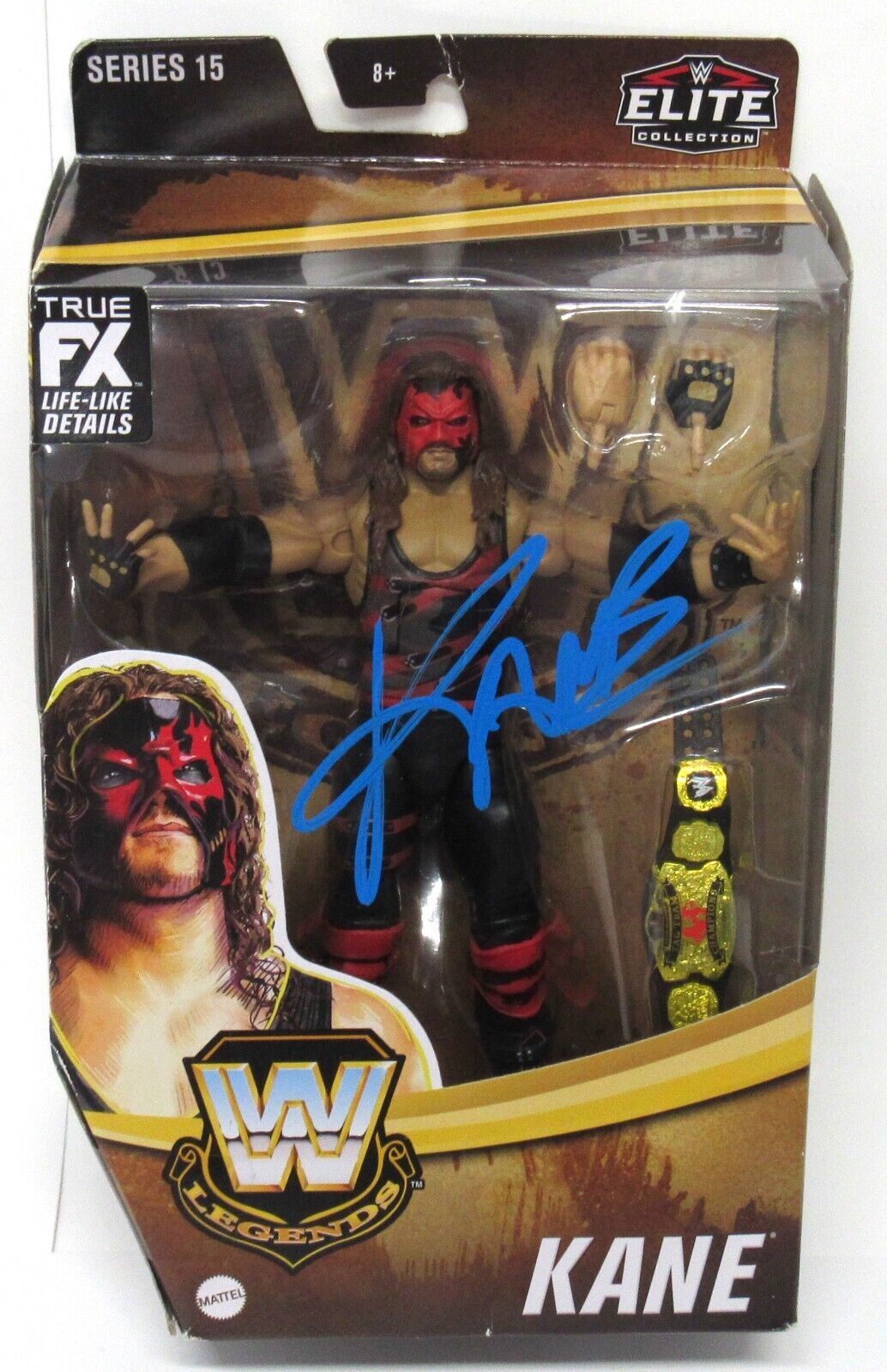 New WWE Elite Collection Series 15 Legends KANE 2022 Signed Autographed