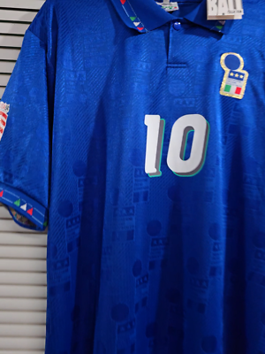 ITALY Home - World Cup 1994 - Soccer - Retro - R. BAGGIO # 10