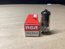 RCA audio amplifier electron vacuum tube valve tested 18GD6A #110F79*CO