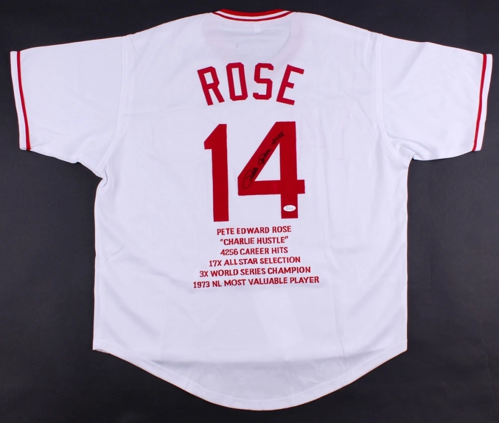 Pete rose hotsell framed jersey