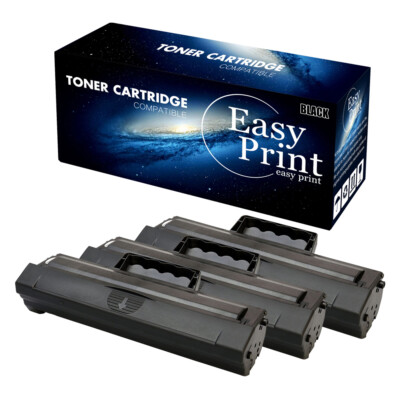 3PK Toner Cartridge for Samsung MLT D104 ML-1665K 1660K 1865W SCX-3200 SCX-3205