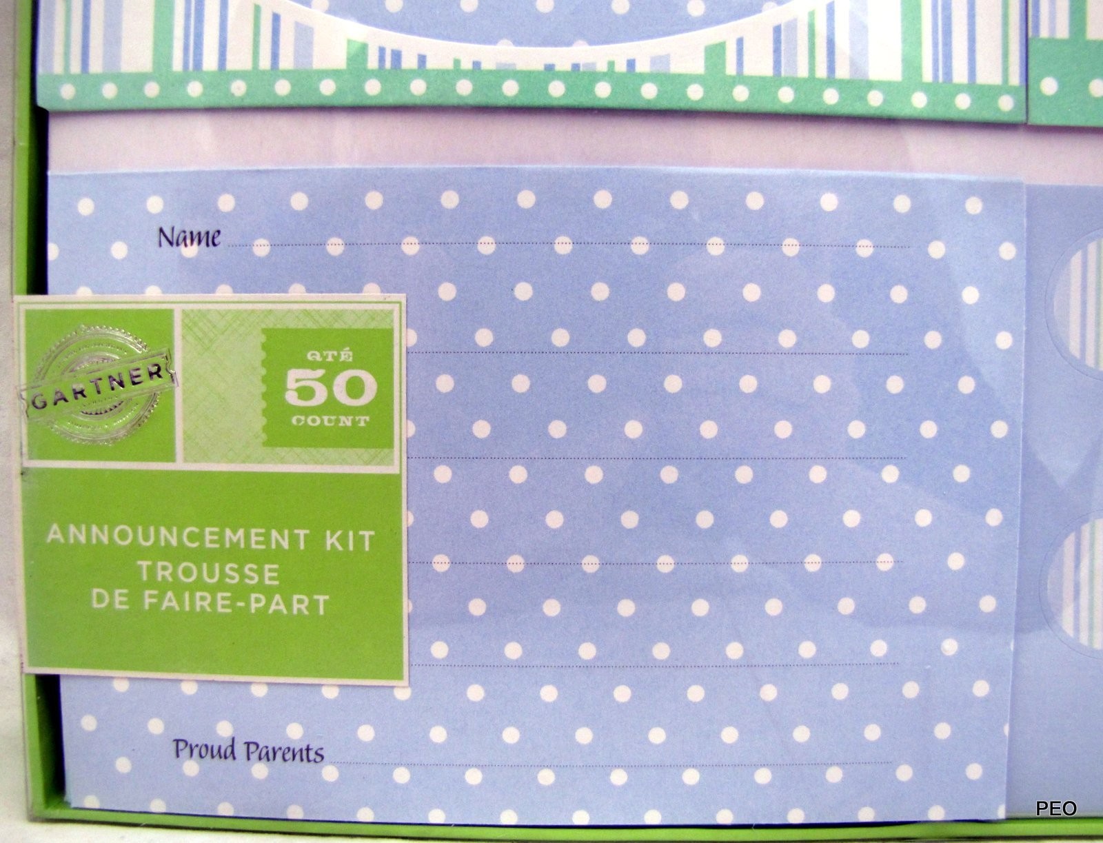 Gartner Baby Boy Invitations Announcement Kit 50 Thank You Cards