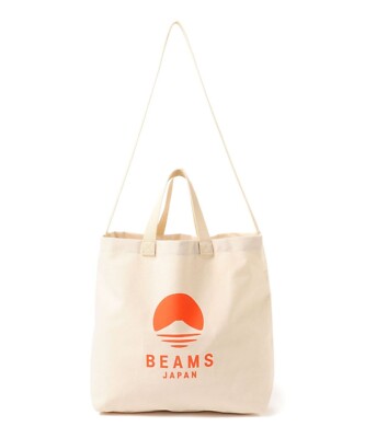 (ASK availability First) BEAMS Japan logo 2WAY tote bag new