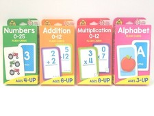 Numbers Addition Multiplication Alphabet Picture Learning Flash Cards SET NEW