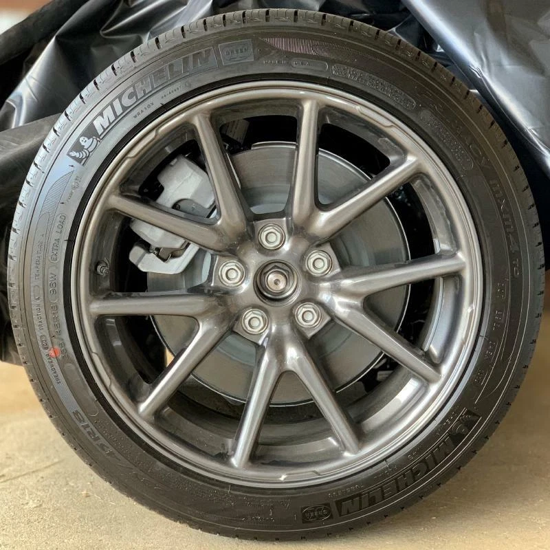 18 TESLA MODEL 3 Factory OEM WHEELS AERO RIMS SET w Michelin