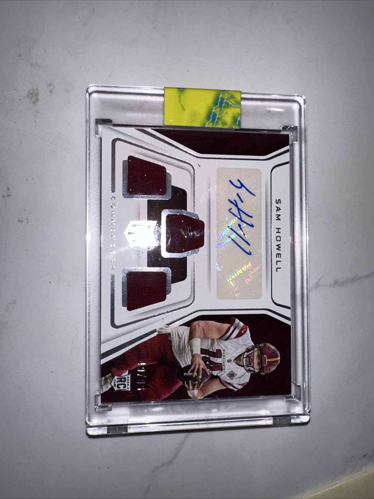 2022 Panini Chronicles Momentum Sam Howell MJA-SAH Rookie Patch Auto /99 RC RPA