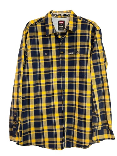 Camisa de manga larga para hombre Wrangler grande ventilada al aire libre con protección UPF 40