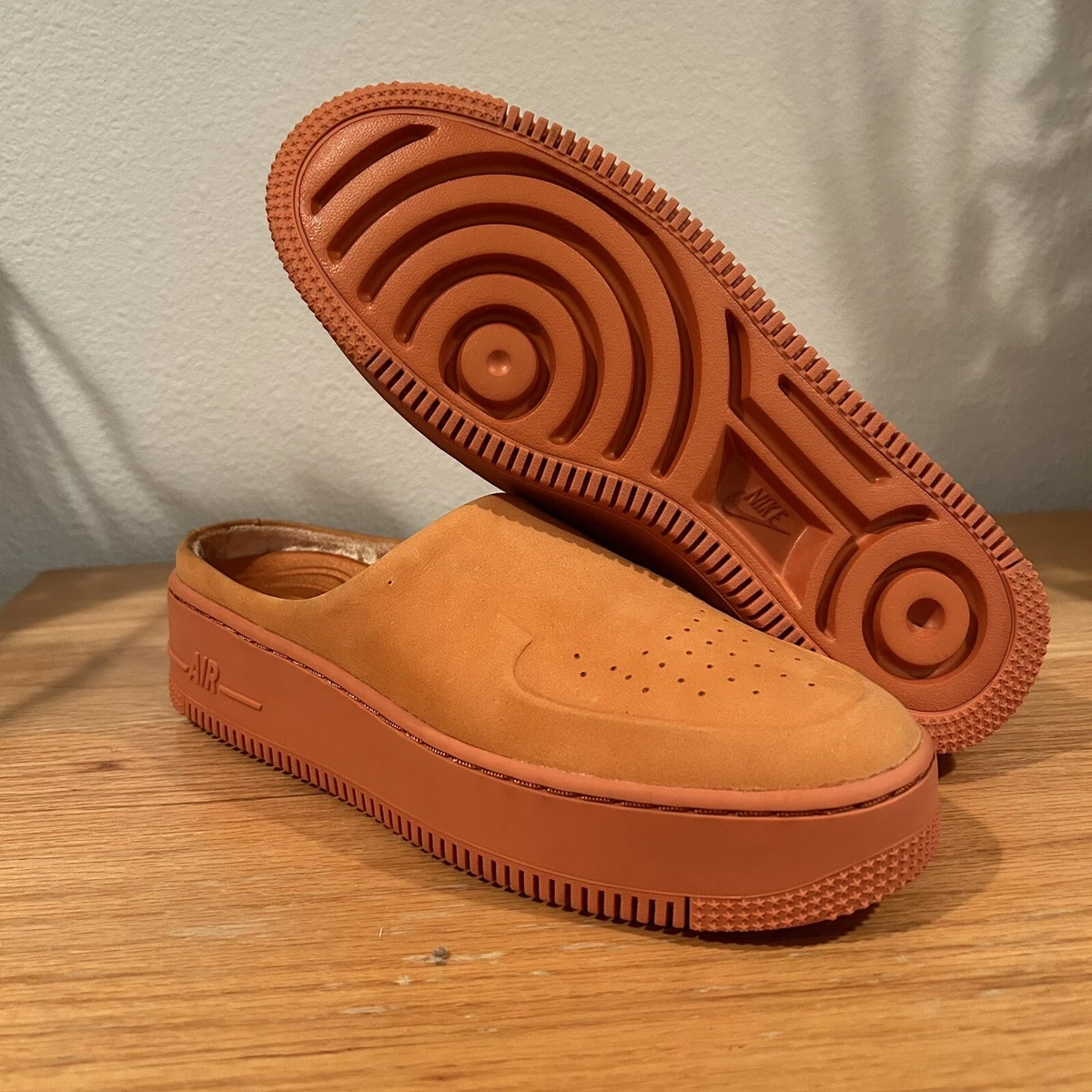 Nike Air Force 1 Lover XX Cinder Orange Womens 9.5 Slip On