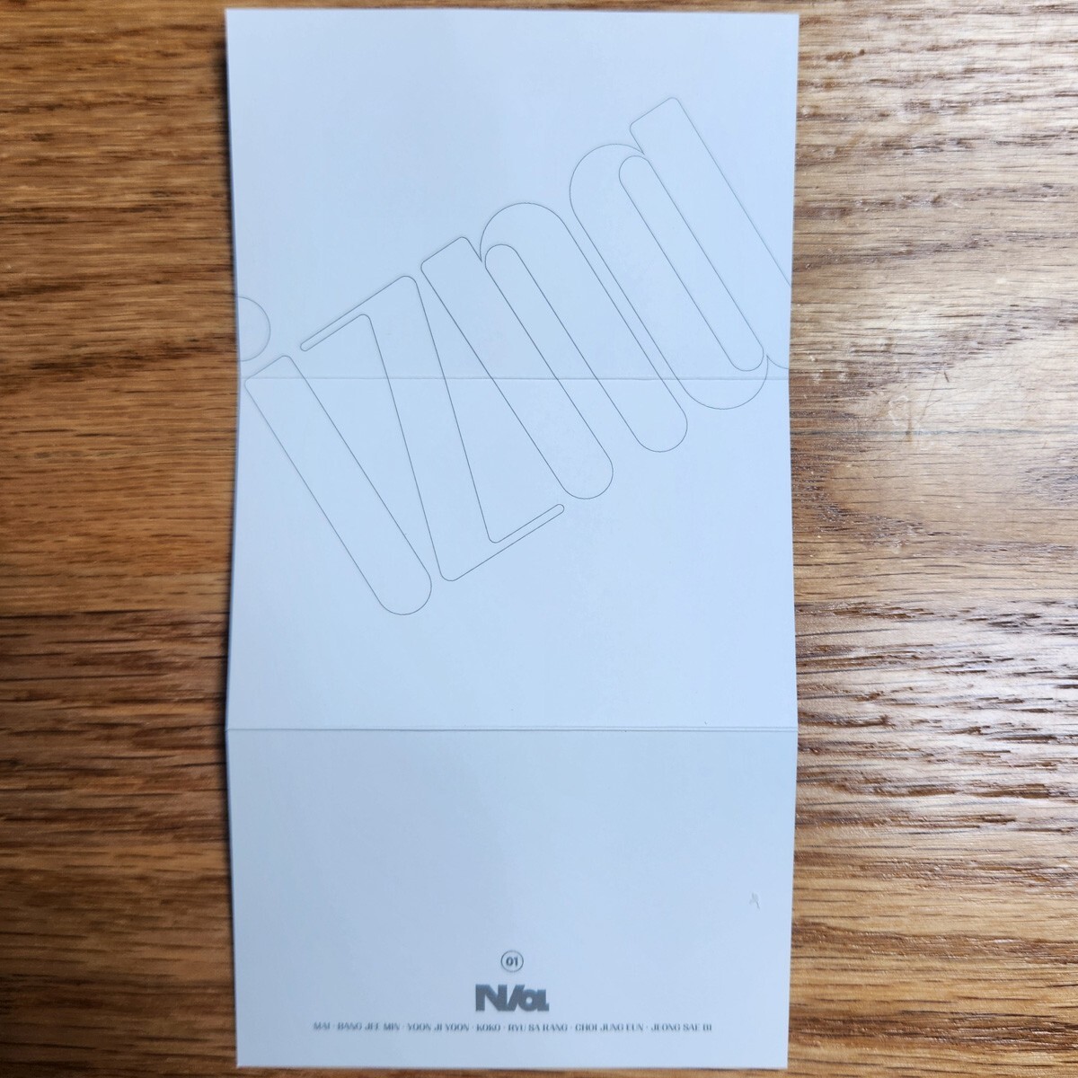 Bang Jee Min Official Mini Poster Izna 1st Mini Album N/a NFC Nemo