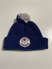 Vintage 70s 80s Dallas Cowboys Ribbed Pom Beanie Baby Toddler