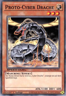 Yu Gi Oh! Proto-Cyber Drache SGX1-DEG03 Common