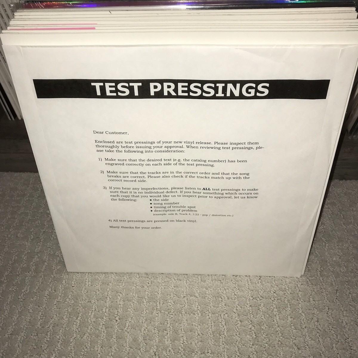 TEST PRESSING Norman Williams - The Bishop Vinyl Theresa Records