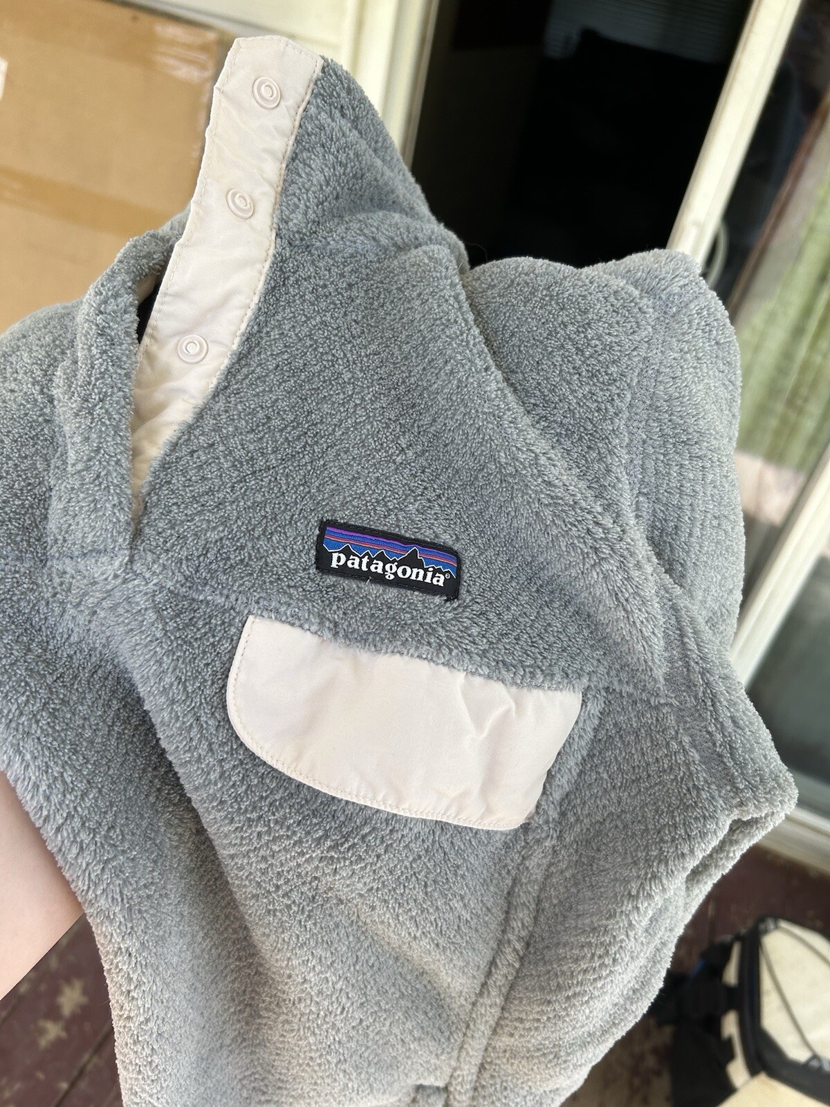 Patagonia Jacket Snap-button Pullover Womens Larg… - image 9