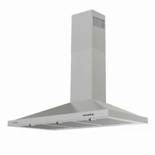 450CFM Wall Mount Range Hood 36 in Sliver Stainless Steel Kitchen Vent w/LED New