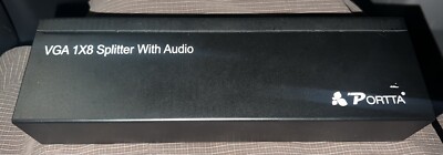  Portta VGA 1X8 Splitter With Audio