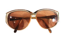 Vintage Giorgio Sant Angelo Mod Eyeglasses Frames Oversize Marbled Brown