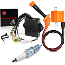 Ignition Coil CDI & Spark Plug For Yamaha Kodiak 400 YFM400FW 4x4 1993 1994 1995