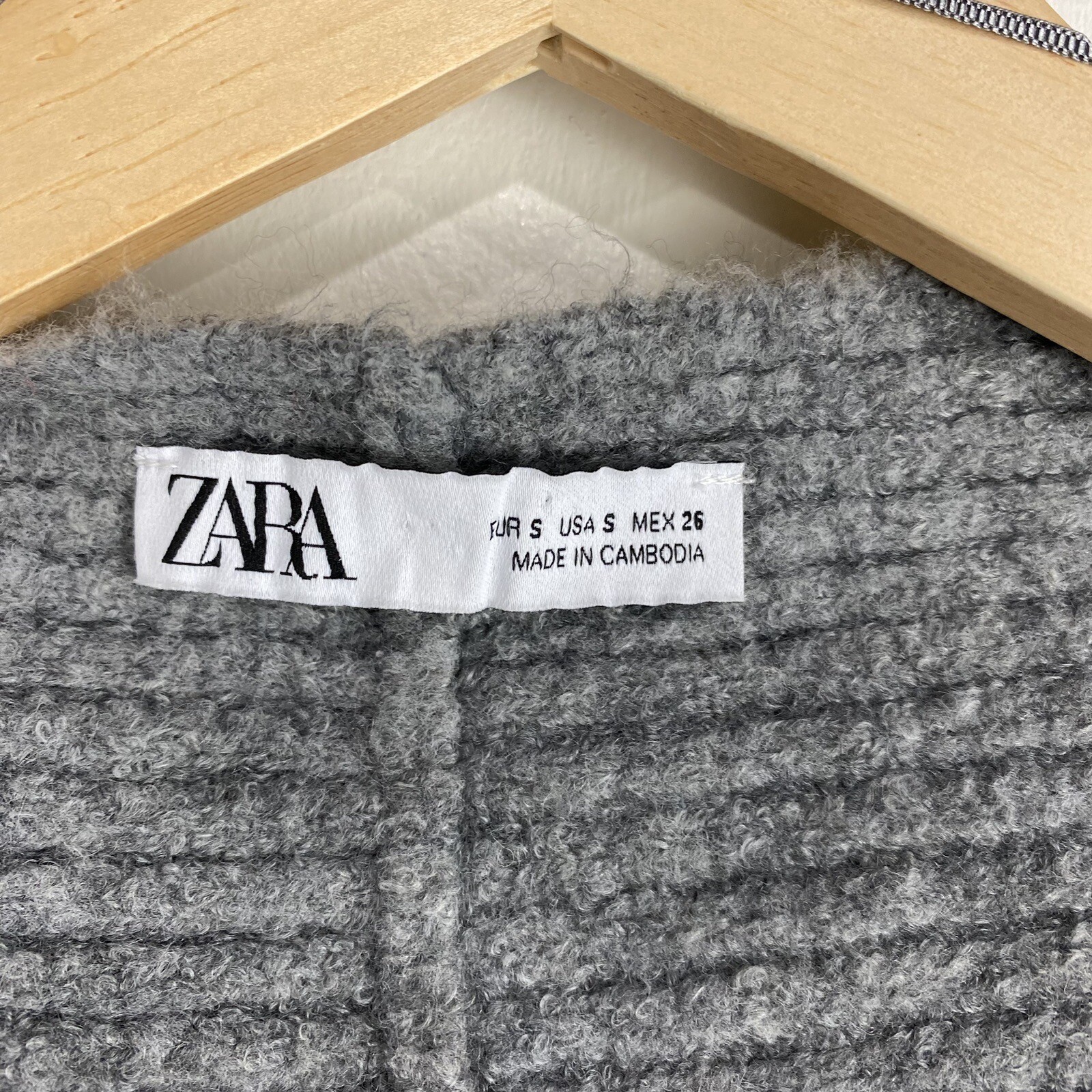 Zara Ribbed Knit Arm Warmer Ballon Puff Sleeve Croppe… Gem