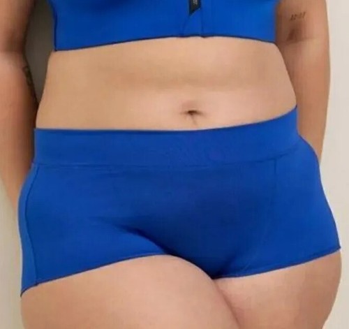 Torrid Blue Active Microfiber Mid-Rise Boyshort Panty Plus Size 3X, 22/24 - Picture 1 of 6