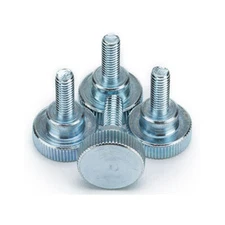 M3 M4 M5 Metric Blue Zinc Plated Steel Raised Knurled-Head Screw Thumb Screws