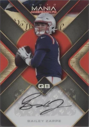 2022 Wild Card Auto Mania American Football Bailey Zappe #AMA-TH4