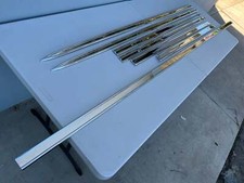 1964 Chevy Impala Ss 2 Door Body Side Molding Complete Set Newchrome Finish