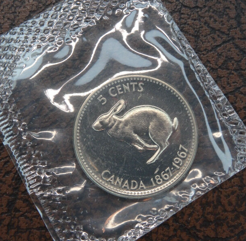 1967 Canada 5 Cents Rabbit Canadian Nickel 5C Proof Like | eBay