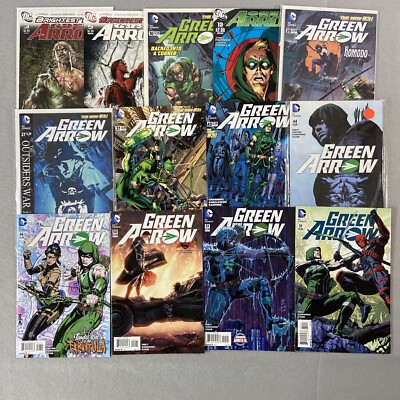 Green Arrow DC Comics Lot Of 13 Spans 3-51 3 5 10 13 20 27 37 40 46 50 51 A B