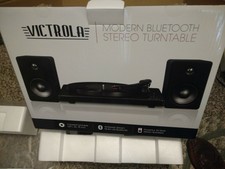 victrola modern design 50 watt record player with bluetooth and 3 speed turntable