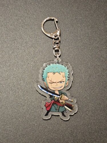 One Piece Roronoa Zoro Keychain Keyring Anime - Picture 1 of 3